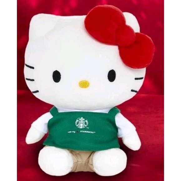 STARBUCKS HELLO KITTY BOXED PLUSH 2025 - Picture 1 of 5